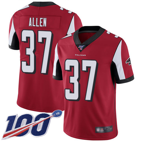 Atlanta Falcons Limited Red Men Ricardo Allen Home Jersey NFL Football 37 100th Season Vapor Untouchable